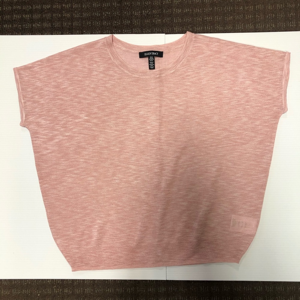 Pink knit Ellen Tracy sweater
